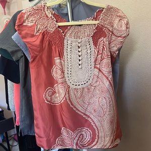 BCBGMaxAzria silk top